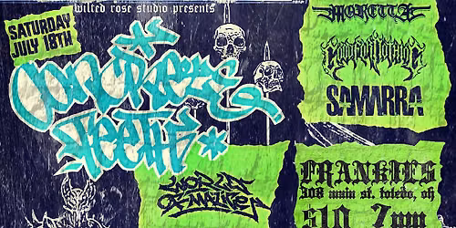Concrete Teeth Saturday July 18th @ Frankies wsg\/ Moretta, Goodfornothing, & Samarra