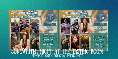 Songwriter Night at The Tasting Room