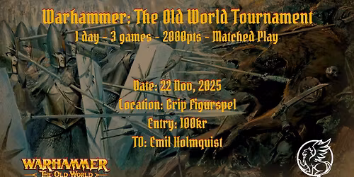 Warhammer The Old World Friendship Tournament