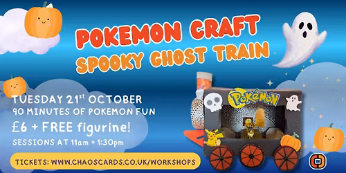 Pok\u00e9mon Craft Workshop: Spooky Ghost Train!
