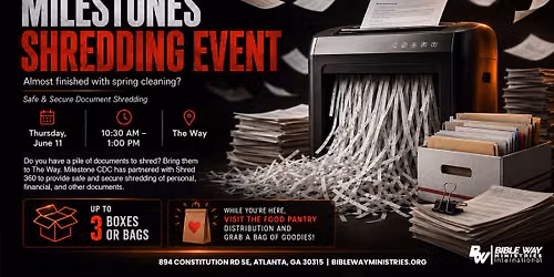 Milestones Shredding Event