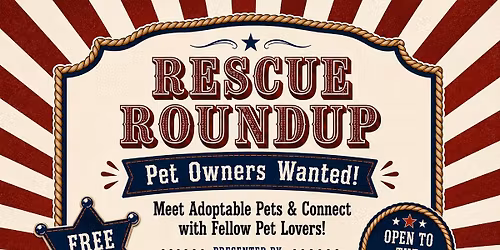Rescue Roundup Pet Adoption Event w\/ Hill Country Humane Society