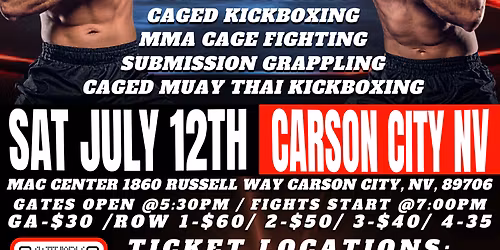 Arena Wars Fighting Series at Grand Theatre at Grand Sierra Resort