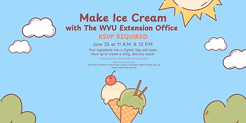 Make Ice Cream with The WVU Extension Office