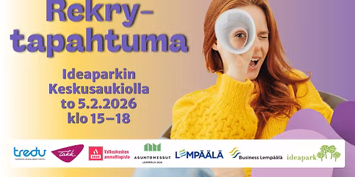 Rekrytapahtuma Ideaparkissa 2026