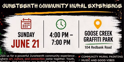 Our Freedom. Our Story. | Juneteenth Community Mural Experience \ud83c\udfa8\u270a\ud83c\udffe