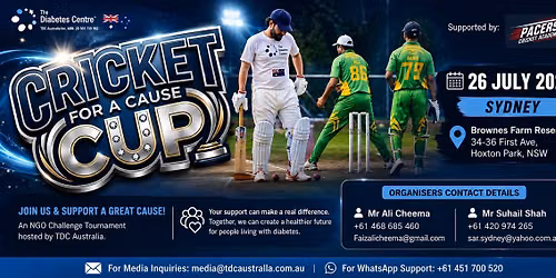 Cricket for a Cause Cup 2026