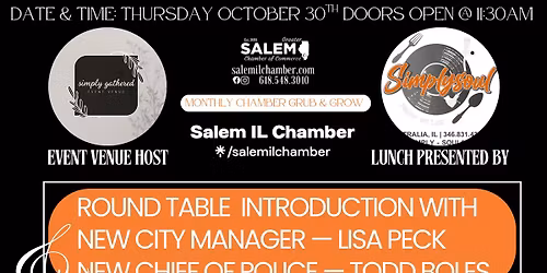 OCTOBER GRUB & GROW | CONNECT \u2022 COLLABORATE \u2022 THRIVE
