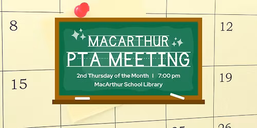 January Monthly PTA Meeting
