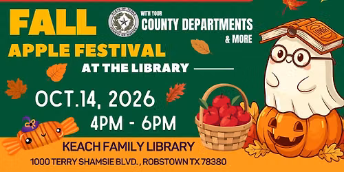 Fall Apple Festival at Keach Family Library