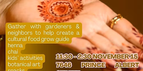 Chai Party for Gardeners & Neighbors in South Van