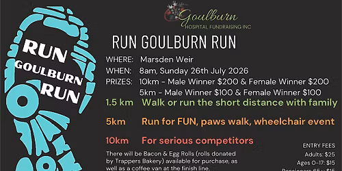 2026 Run Goulburn Run