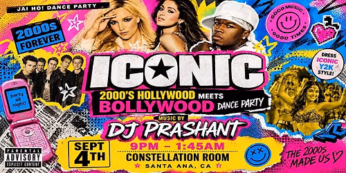 ICONIC 2000's Hollywood Meets Bollywood Dance Party | Santa Ana