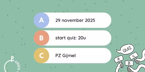 QUIZ - Chiro Gijmel (VOLZET)