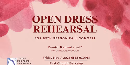 Open Dress Rehearsal for 89th Fall Concert