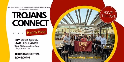 USCMAA SD Trojans Connect Happy Hour at  Sky Deck  - 9\/24
