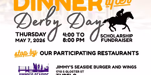 Dinner after Derby Day FUNDRAISER @ Jimmy's Seaside, Tupelo