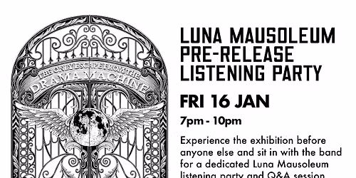 Sky Valley Mistress: Luna Mausoleum Pre-Release Listening Party, Q&A & Exhibition