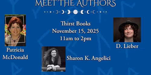 D. Lieber at Thirst Books--New Release Book Signing