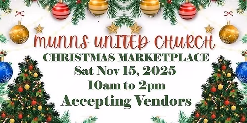 MUNNS UNITED CHURCH CHRISTMAS MARKETPLACE