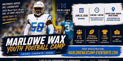 MARLOWE WAX YOUTH FOOTBALL CAMP