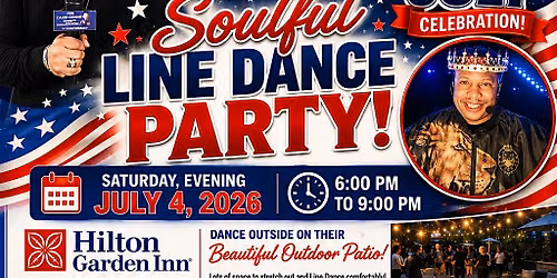 Line Dancing  with Itching To Dance\u00ae, Caleb Crump & Friends-Sat July 4,2026