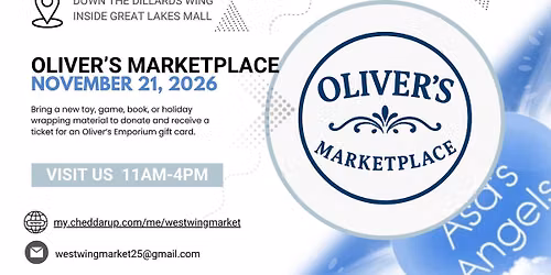 Oliver's Marketplace- Holiday Gift Drive for Asa\u2019s Angels\ud83c\udf81