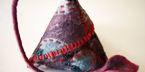 Pyramid Pouch Felting Artist Demonstration - Rosalind Hunt