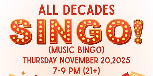 SINGO!(Music Bingo)-ALL DECADES!