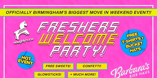 Birmingham Freshers Welcome Party