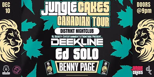 Jungle Cakes - Kelowna - Benny Page \/ Deekline \/ Ed Solo