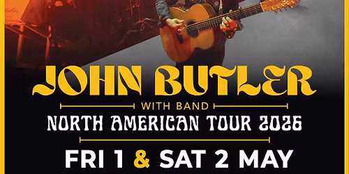 John Butler - 2 Day Pass at The Caverns