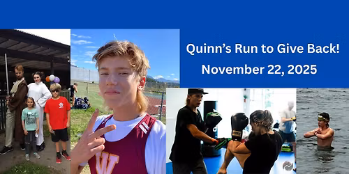 Quinn's 20K Run -raising funds for kids at the Nanaimo Child Development Centre