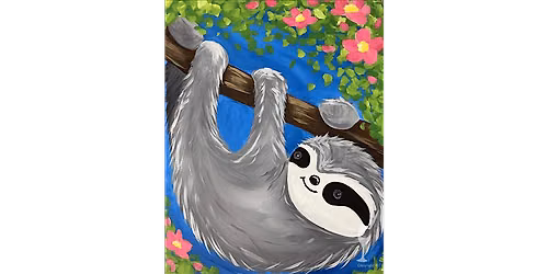 Slow Life, Happy Sloth - Paint and Sip in New Braunfels | Classpop!\u2122