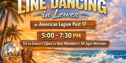 2026 First Saturday's Line Dancing at Lewes Legion