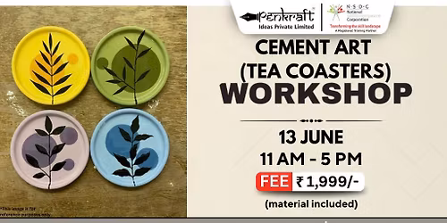 Cement Art ( Tea Coasters) Workshop