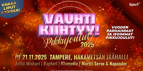 Vauhti Kiihtyy! Pikkujoulut 2025 - Tampere 21.11.2025