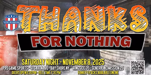 VPW presents Thanks for Nothing