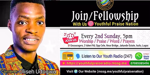 Sunday Evening Youth Fellowship \ud83d\udd25 Lagos (Every 2nd Sunday) 5pm