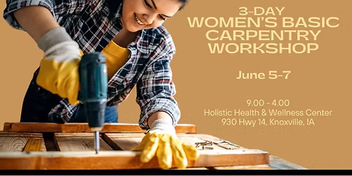 3-Day Women's Basic Carpentry Workshop