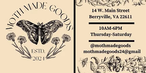 \u2728\ufe0fMoth Made Goods at CCFM\u2728\ufe0f
