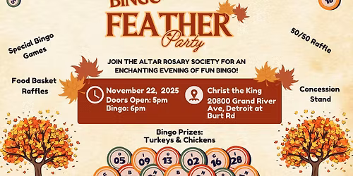 Bingo Feather Party