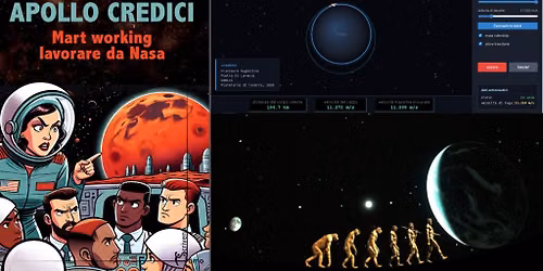 Storie di spazio tra scienza, comicit\u00e0 e tecnologia > visita museale, incontro, spettacolo in cupola
