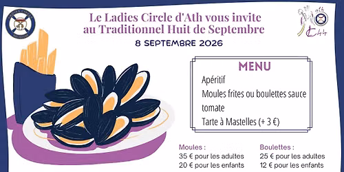 Souper aux moules du 8 de septembre