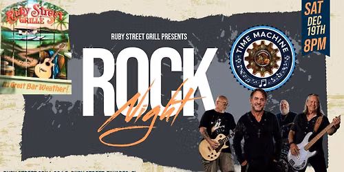 Time Machine @ Ruby Street Grille 12-19-26 8pm