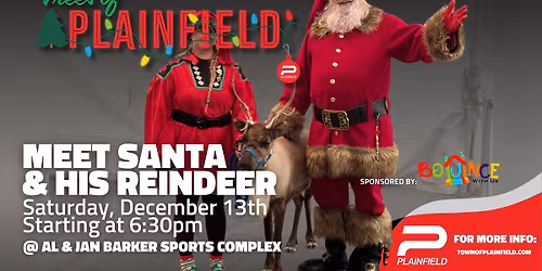 Meet Santa and his Reindeer at Trees of Plainfield