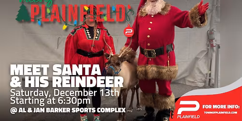 Meet Santa and his Reindeer at Trees of Plainfield