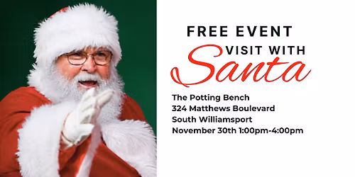 Free Community Event - Santa at the Potting Bench