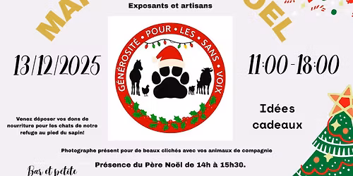 Le p'tit March\u00e9 de No\u00ebl et No\u00ebl des animaux de GPLSV ASBL.