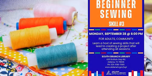 Beginner Sewing Series: Skill #3 (South Branch)